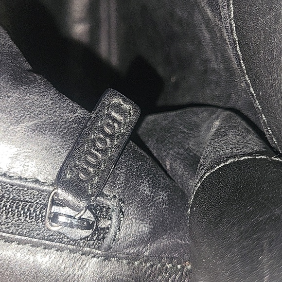 Vintage Gucci Black Leather Shoulder Bag - Picture 10 of 14